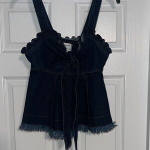 Madewell Navy Denim Top

g